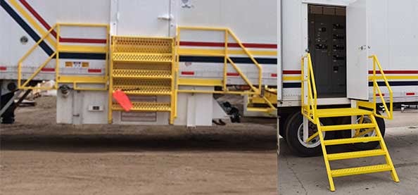 Folding Stairs for Power Vans