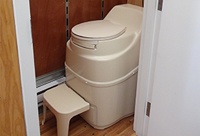 Self-contained composting toilet 